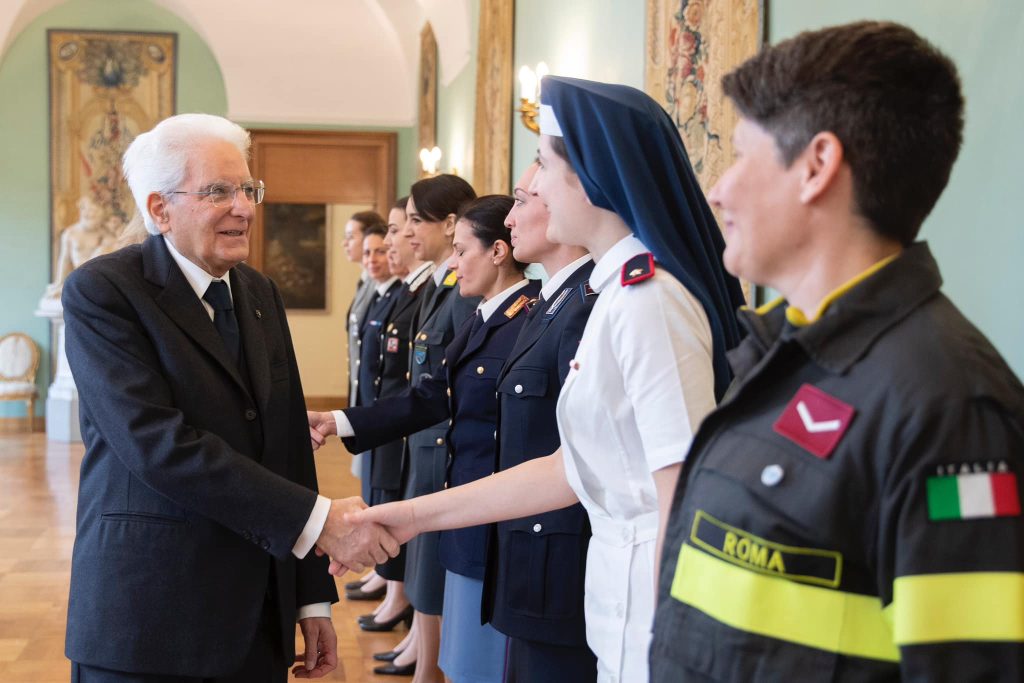 CRI – L’Ispettrice delle Infermiere Volontarie al Quirinale