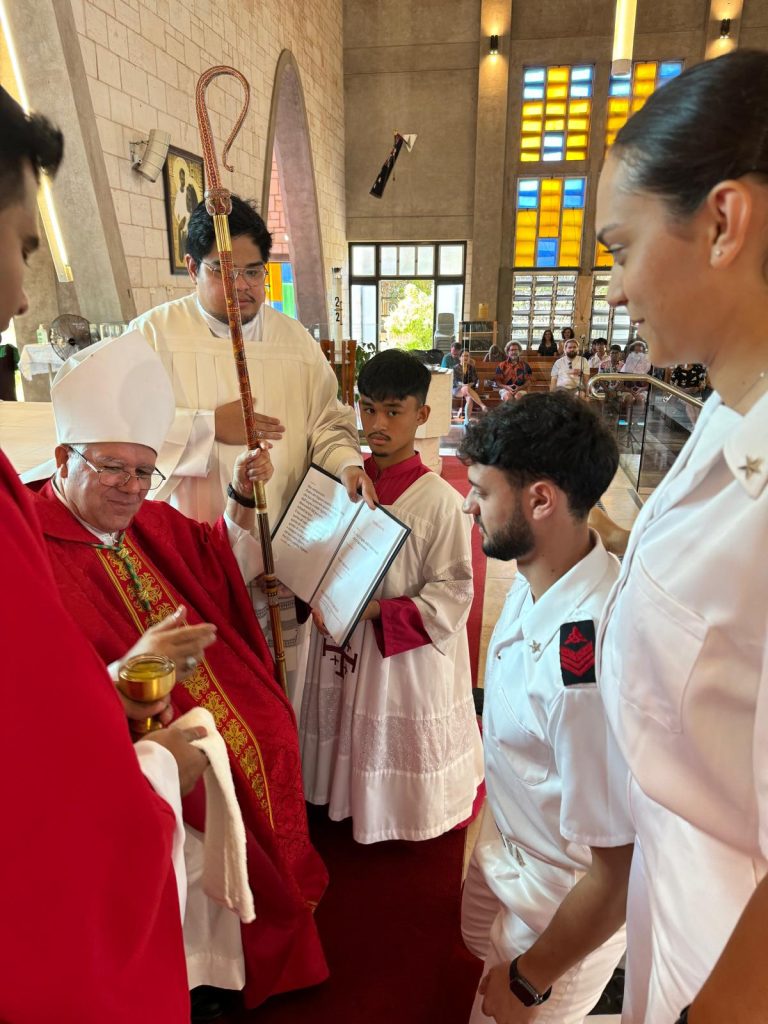 La Cresima per i marinai della Cavour 5