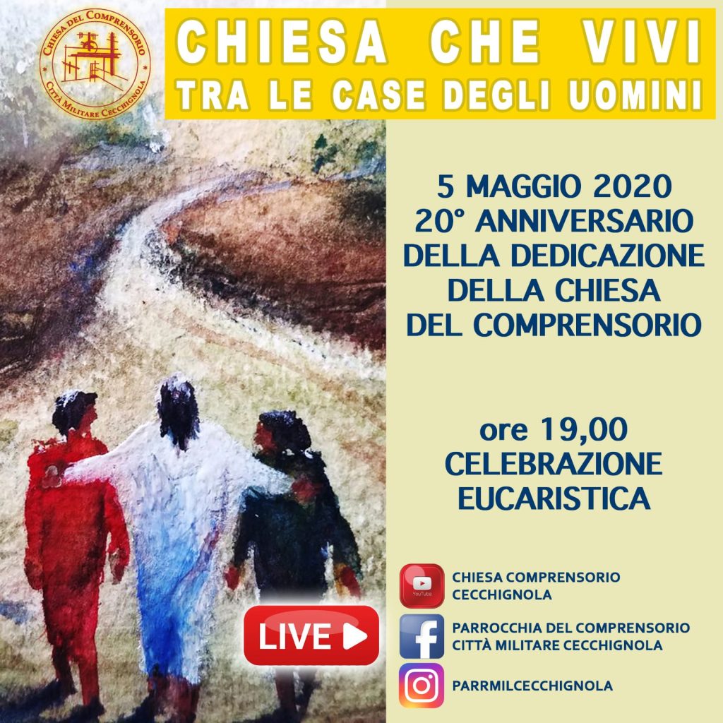 Locandina 20 anniversario chiesa Cecchignola