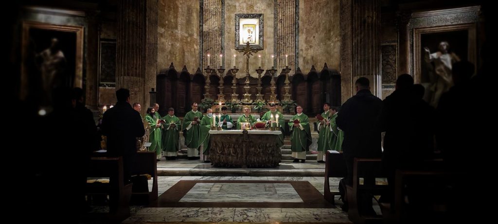 Seminaristi di Iasi (Romania) alla Basilica di S. Maria ad Martyres